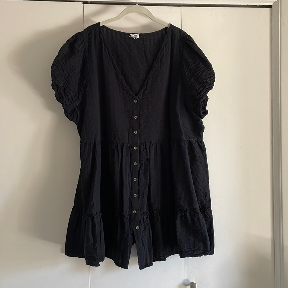Black Cotton On button down dress